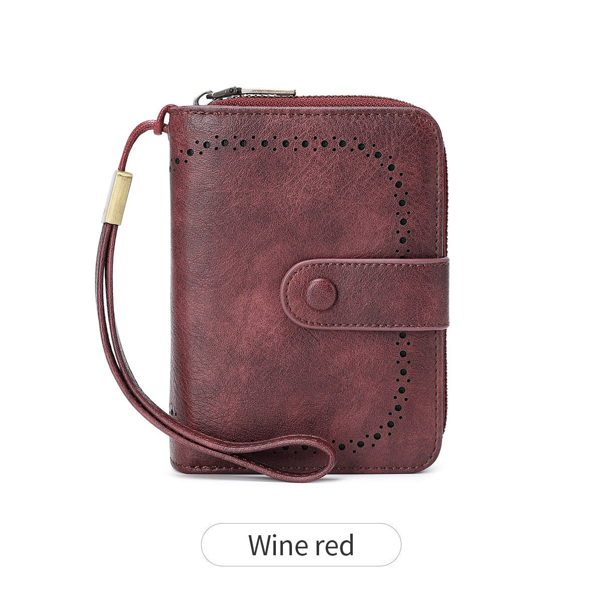 Women's Swiping Oil Wax Leather Retro Expanding Ladies Wallet