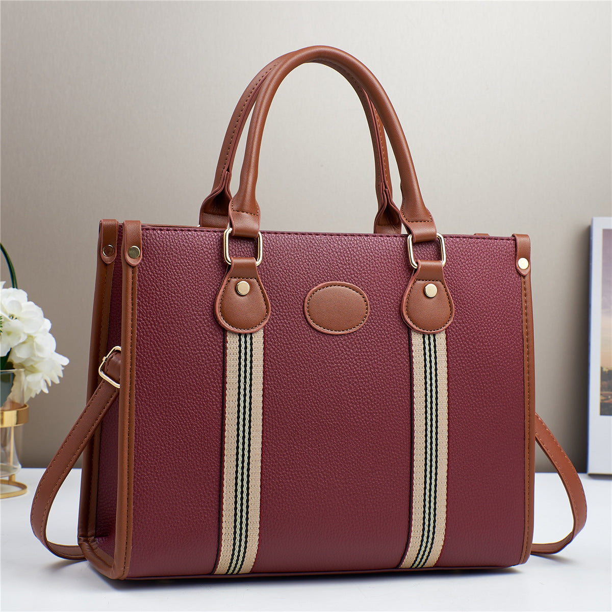 Women's Large Capacity Totes Simple Commute Mother Handbags