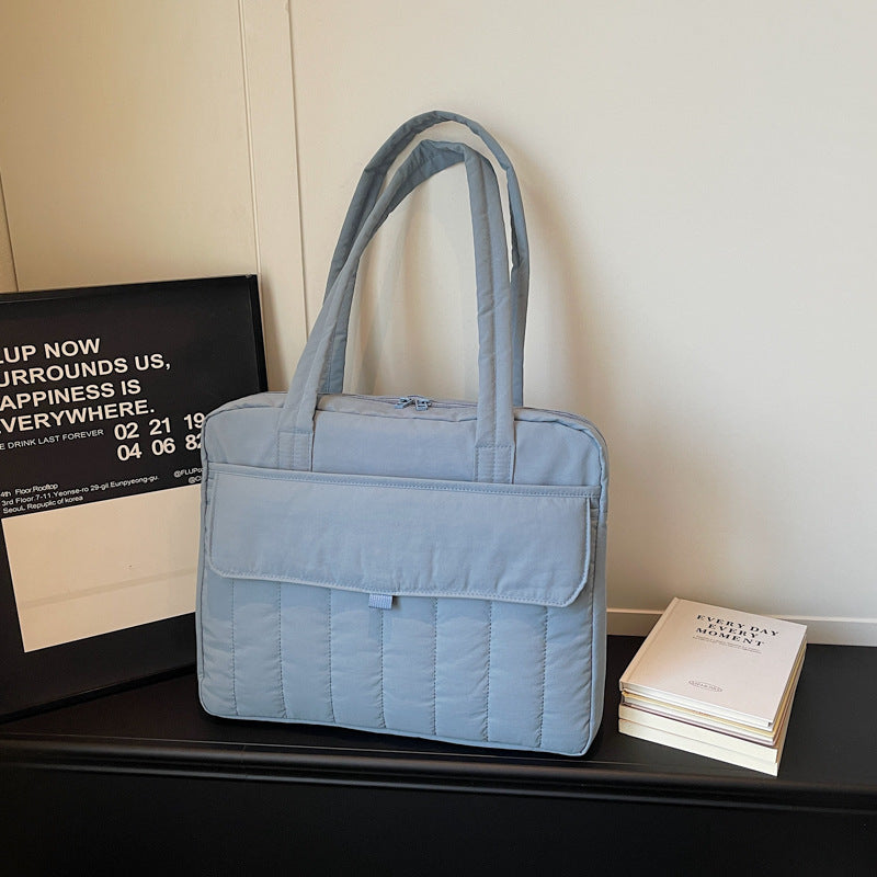 Simple Fashion Protective Computer College Commuter Portable Female Laptop Bag