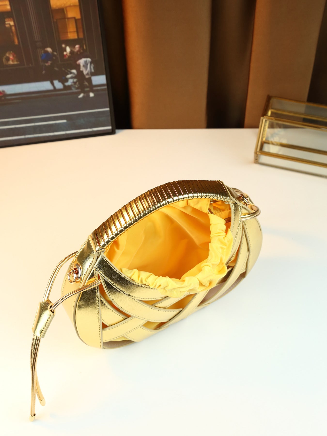 Women's Fashion Creative Design High Texture Vegetable Basket Women's Handbag