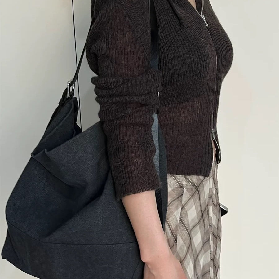Women's Style Design Canvas Large Capacity Commuter Shoulder Bags