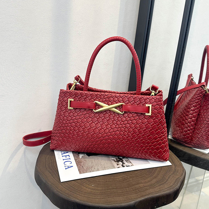 Basket Today Popular Personality Woven Retro Women's Messenger Bag