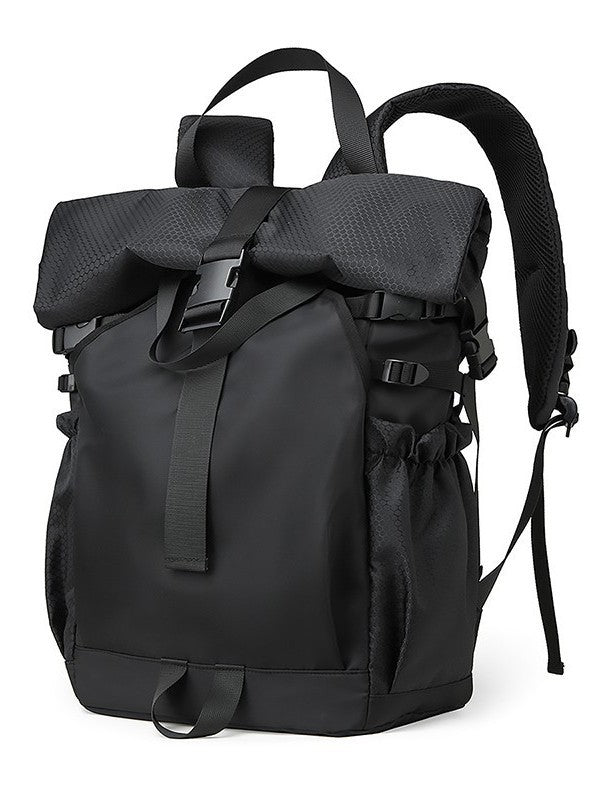 Men's Fashion Trendy Curved Edge Workout Shoes Business Backpack
