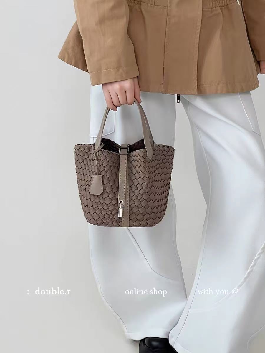 Design Nylon Cloth Hand-woven Vegetable Basket Women's Handbag