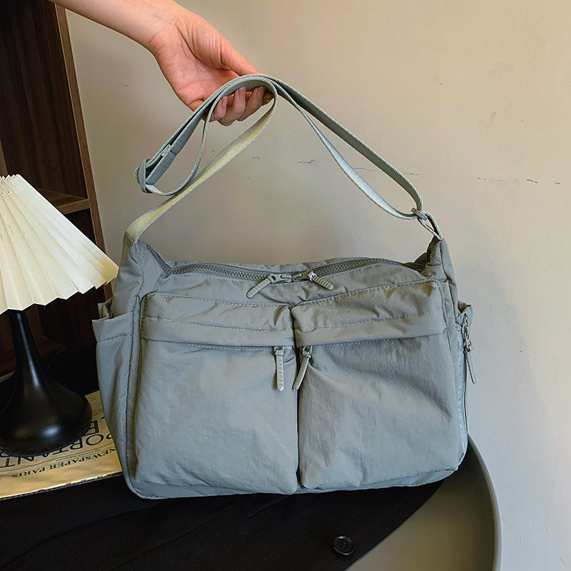 Women's & Men's Simple Trendy Cloth Large Capacity Women's Messenger Bag