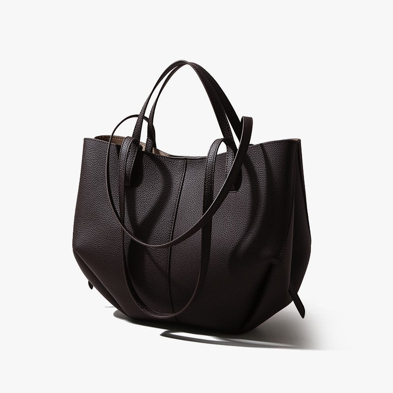 Women's Leather High-grade First Layer Cowhide Large Women's Handbag