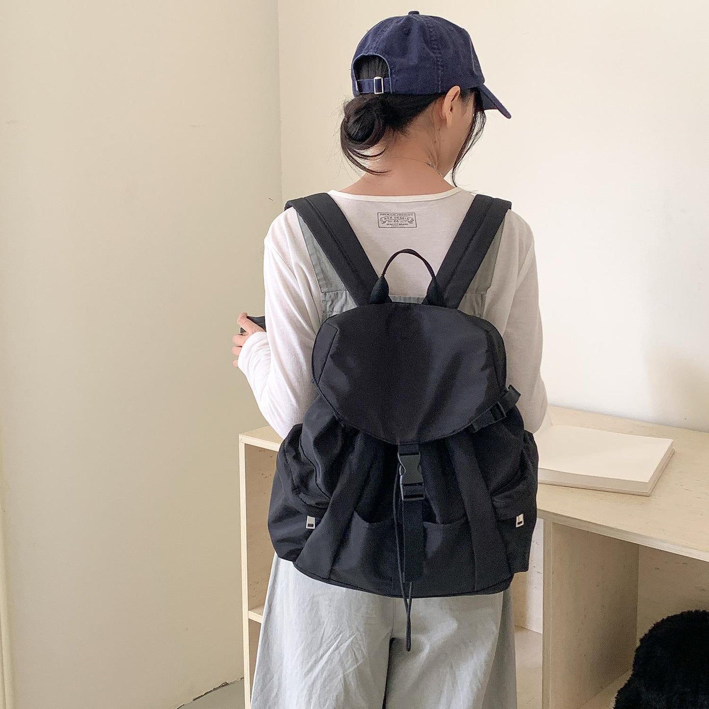 Women's & Men's Korean Style Large Capacity Lightweight College Backpacks