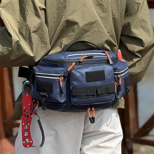 Men's Large Capacity Riding Motorcycle Fishing Gear Lure Men's Fanny Pack