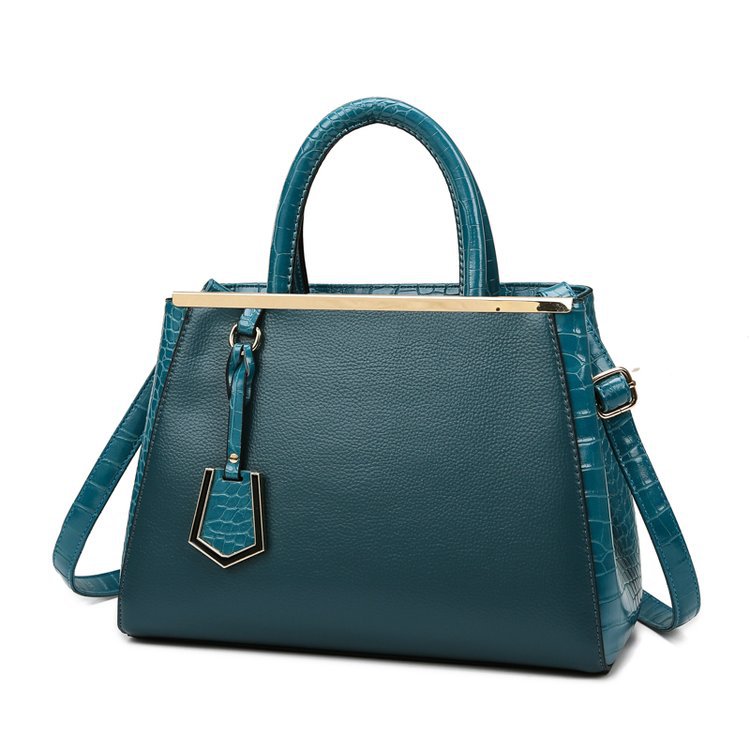Women's Crocodile Pattern Patchwork Three-piece Set Mother Women's Shoulder Bag