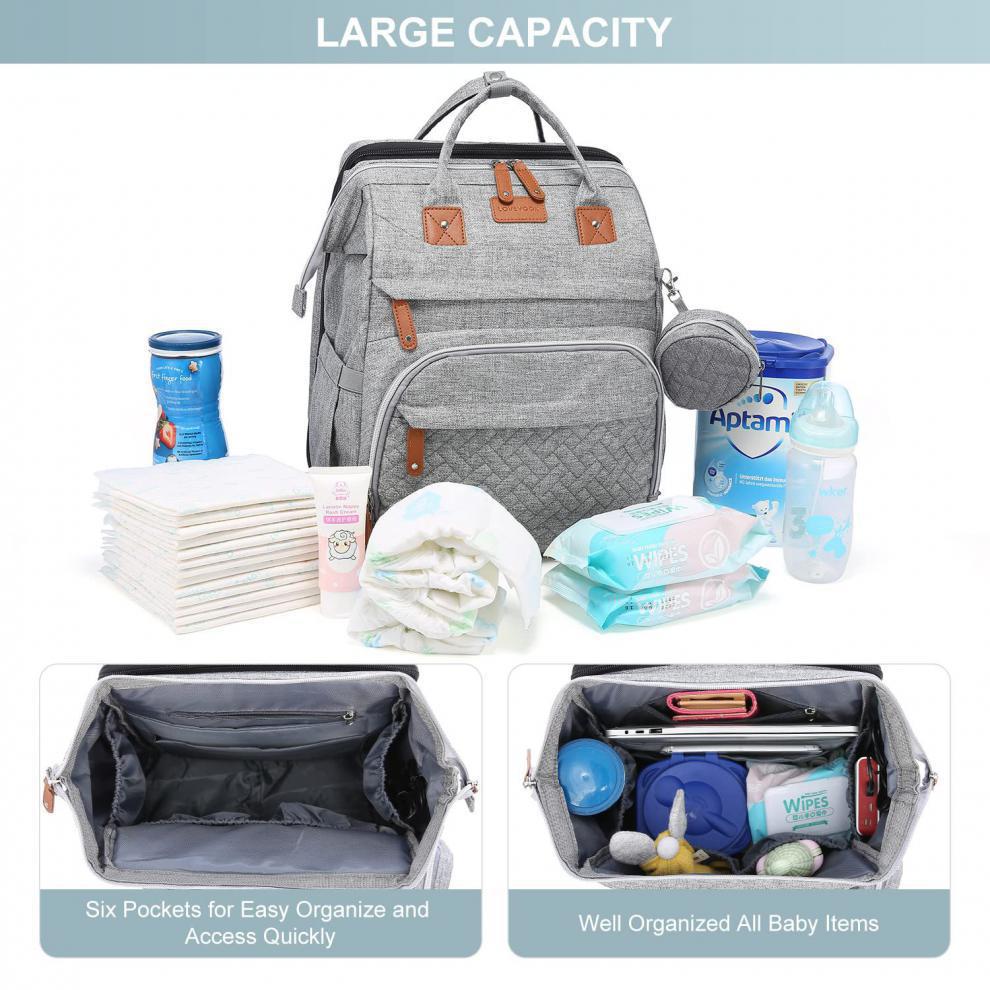 Crib Anti Mosquito Mother Stroller Large Capacity Free Mummy Bag