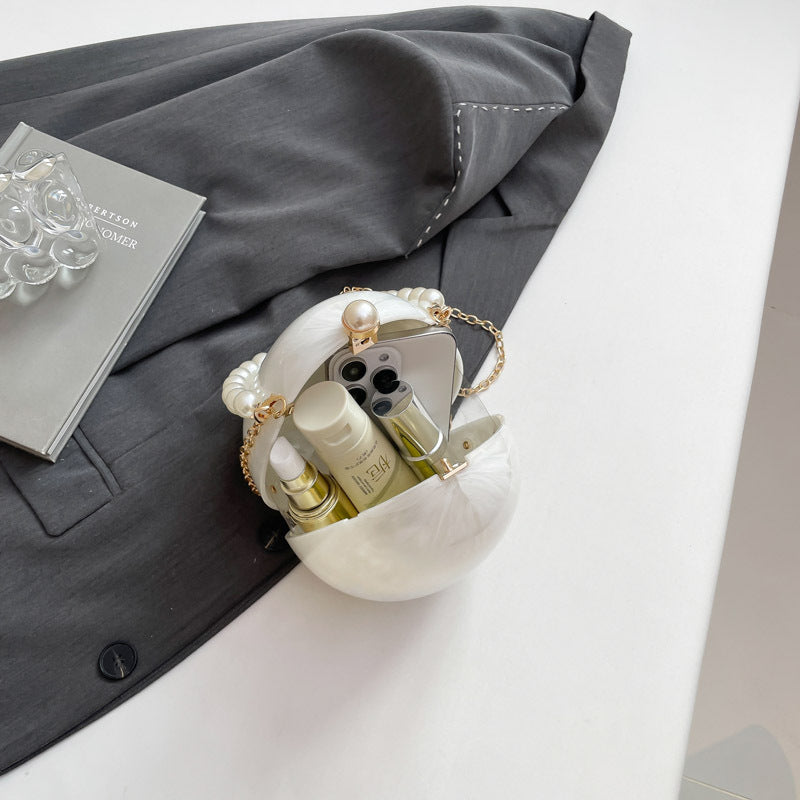 Temperament Pearl Wrist Goose Egg Wedding Dinner Bag