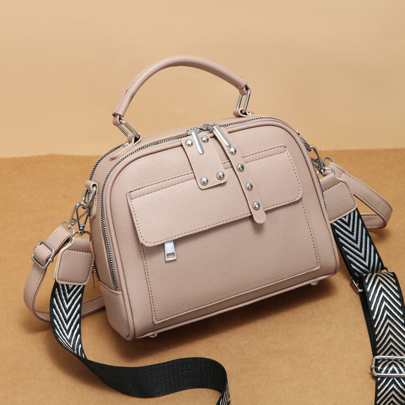 Women's Fashion Leather Silk Large Capacity Bags