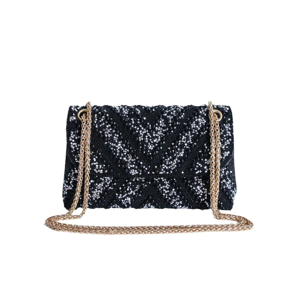 Fashion Rhinestone High Quality Three-color Wedding Small Square Bags