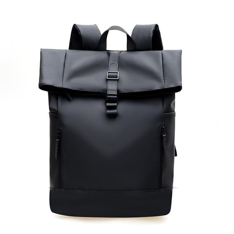 Men's High-grade Diamond Quilted Versatile Large Capacity Leisure Backpack