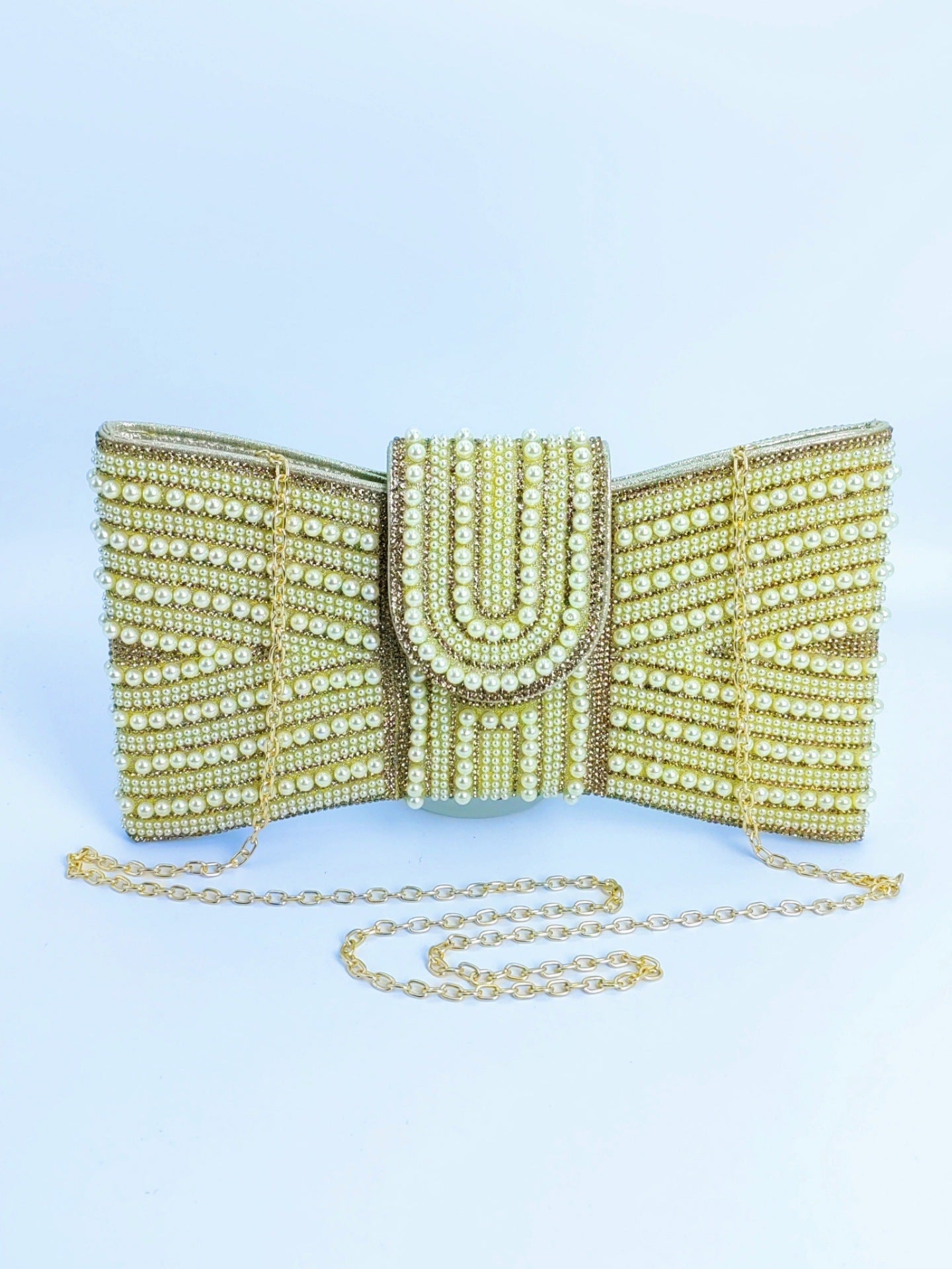 Durable Cool Beaded High-grade Clutch Butterfly Dinner Bag