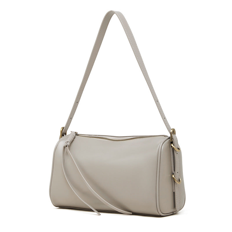 Women's Large Capacity Genuine Leather Pillow Women's Shoulder Bag