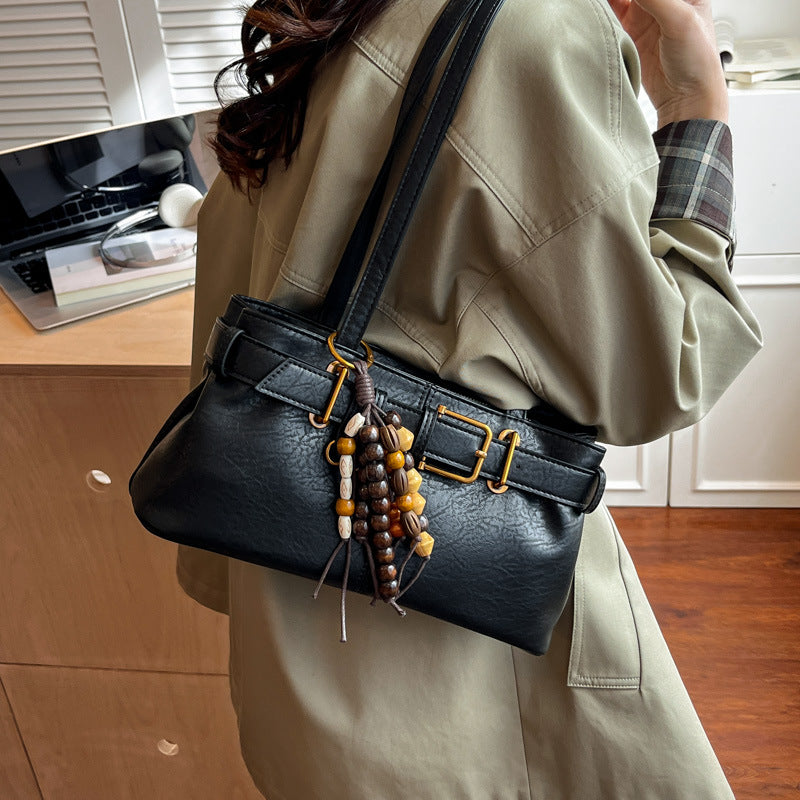 Fashion Trend Texture Solid Color Everyday Underarm Bag