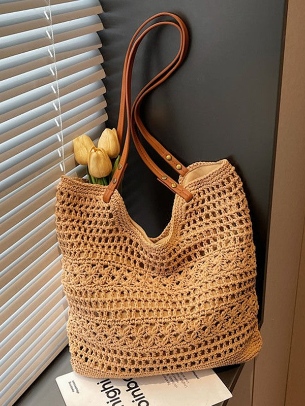 Minority Simple Woven Large Capacity Commuter Bags