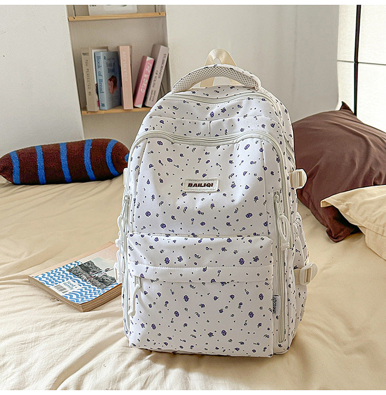 Women's Simple Pastoral Style Fresh Campus Female Junior College Student Schoolbag