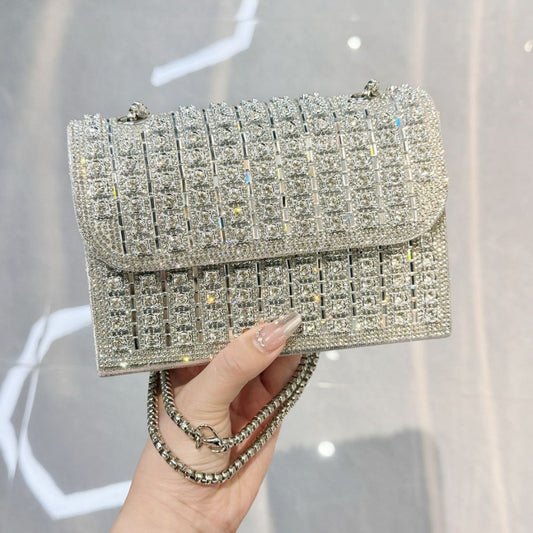 Women's Full Diamond Underarm Banquet Dress One Handbags