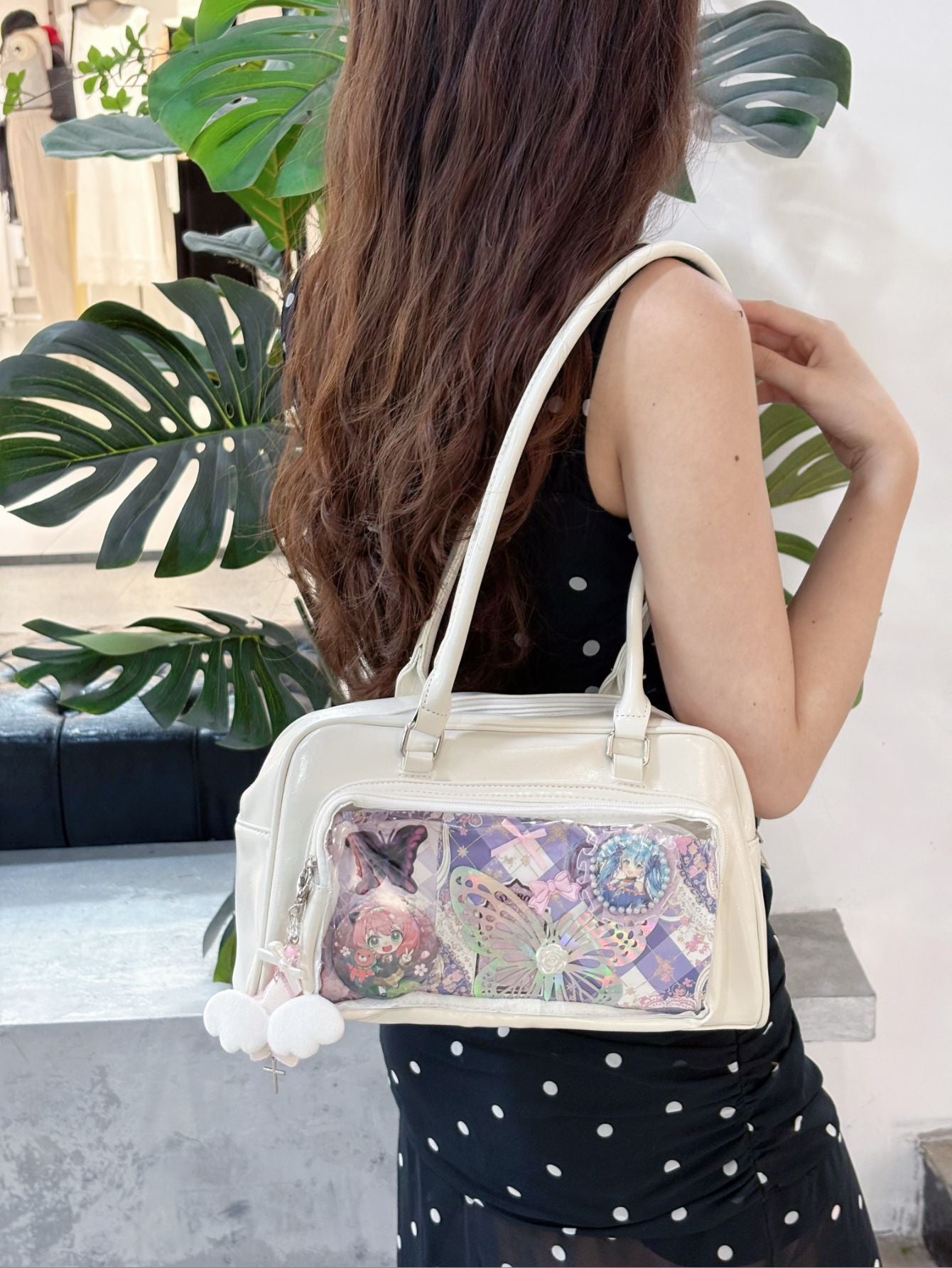 Two-dimensional Transparent Snack Volume Bar Pain Female Bags