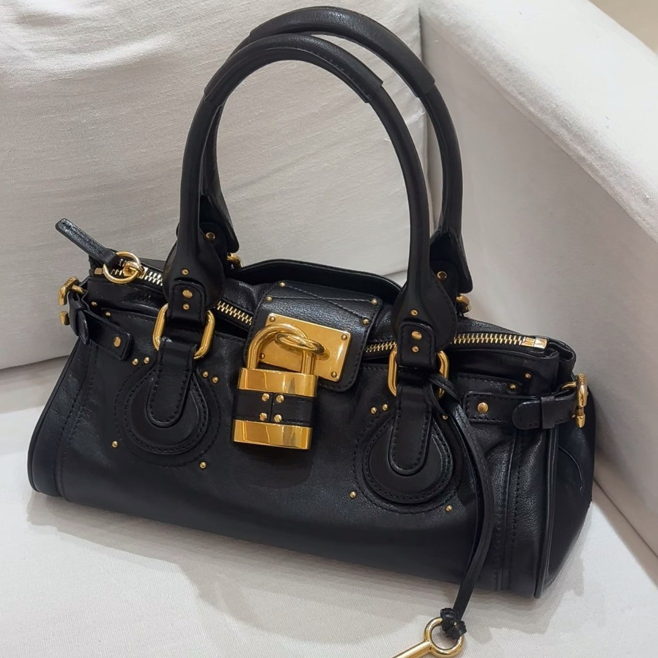 Women's Hot Retro Distressed Chloe Paddington Portable Women's Handbag
