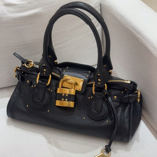 Women's Hot Retro Distressed Chloe Paddington Portable Women's Handbag