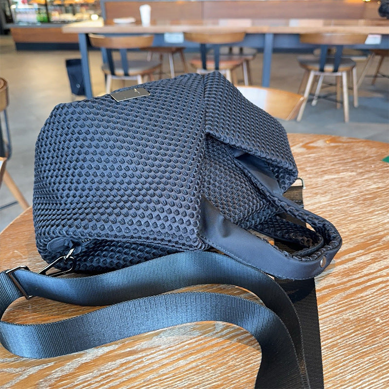 Women's Fashion Mesh Rhombus Personality Geometry Commuter Women's Clutch