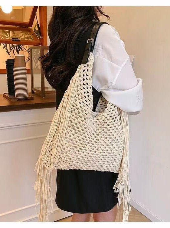 Women's Hand-woven Trend Stylish Beach Holiday Large Capacity Women's Shoulder Bag