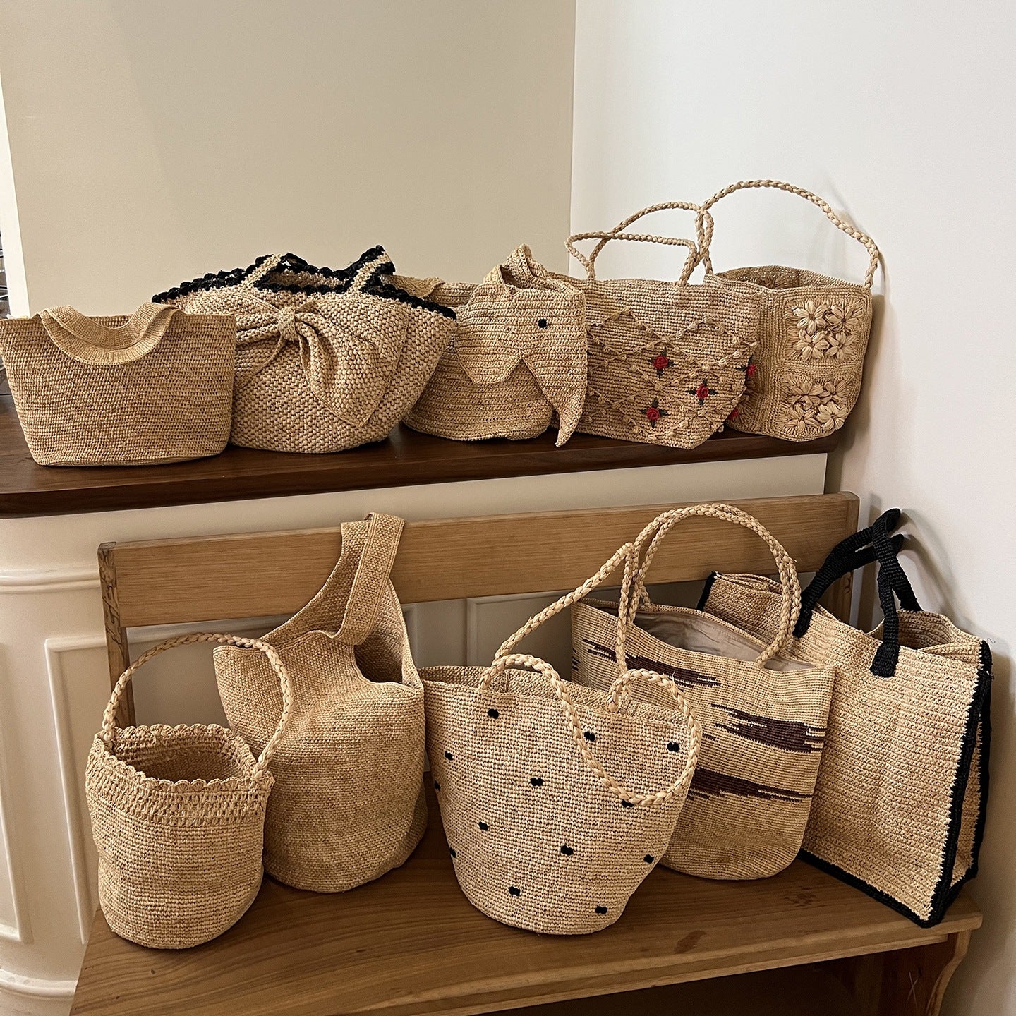 Women's Raffia Woven Summer Seaside Vacation Style Women's Shoulder Bag
