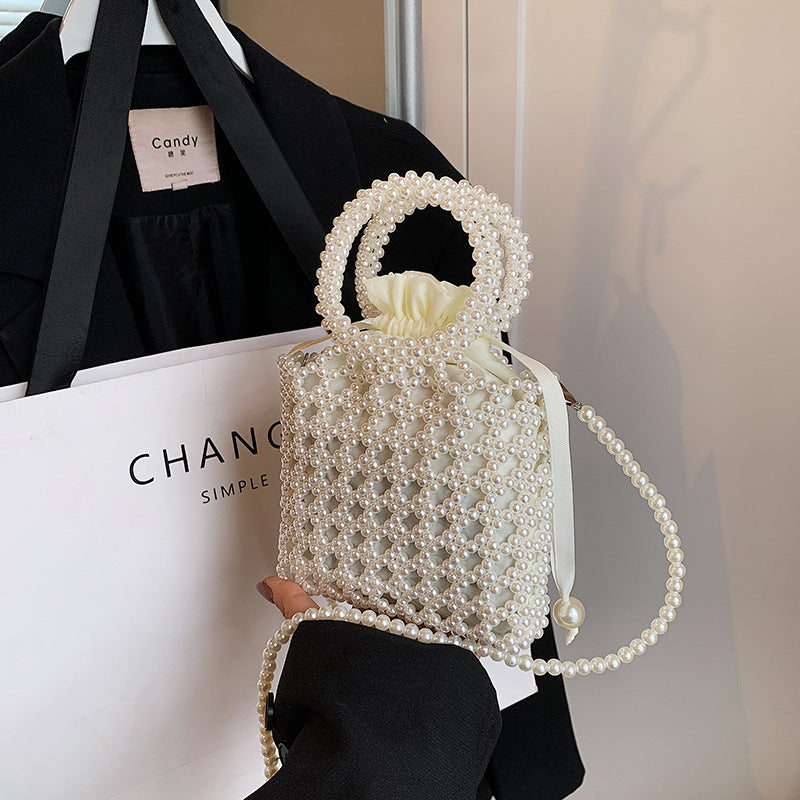 Fashion Fresh Mini Portable Female Springtide Hollow Beaded Bags