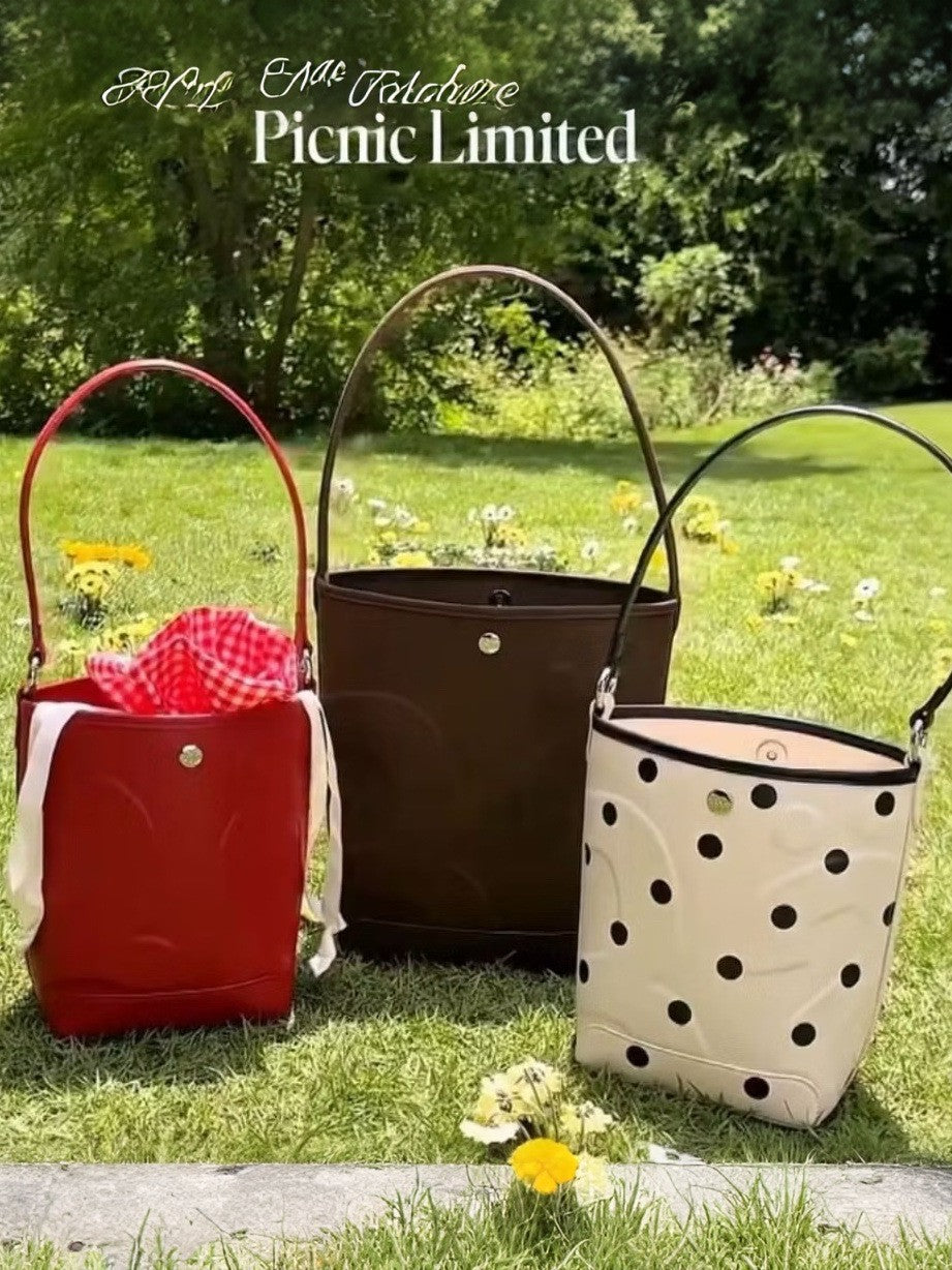 Casual Thailand Letter Embossed Niche Fashion Bucket Bags
