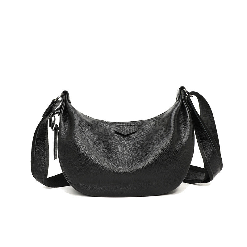 Women's Genuine Commuter Large Capacity Dumpling High-grade Women's Leather Bag