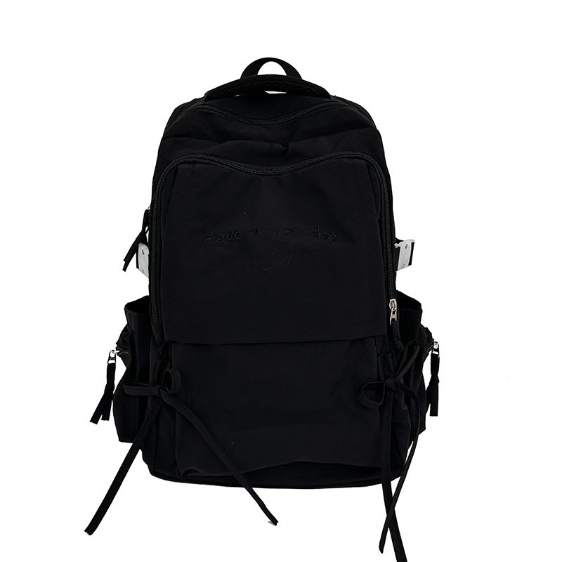 Women's Style Simple Sweet Large Capacity Computer Junior High College Student Schoolbag