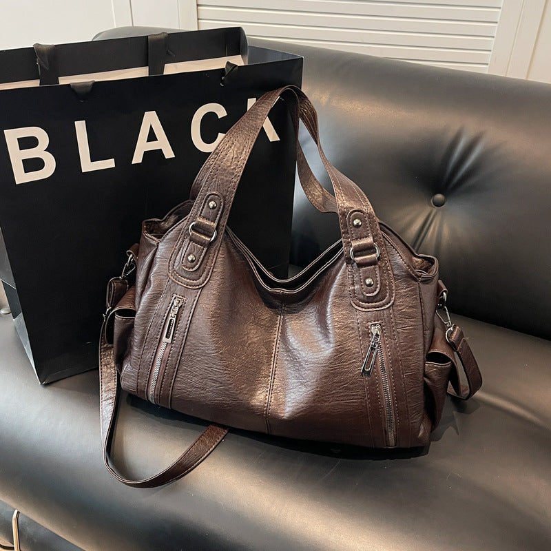 Women's Trendy Simple Retro Personality Large Capacity Women's Shoulder Bag
