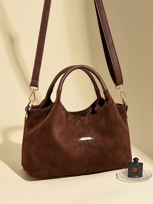 Suede Female Niche Retro Fashion Deerskin Bags