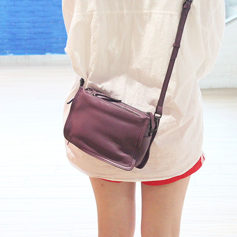 Women's Layer Cowhide Soft Leather Lightweight Commute Leisure Fashion Trendy Bags