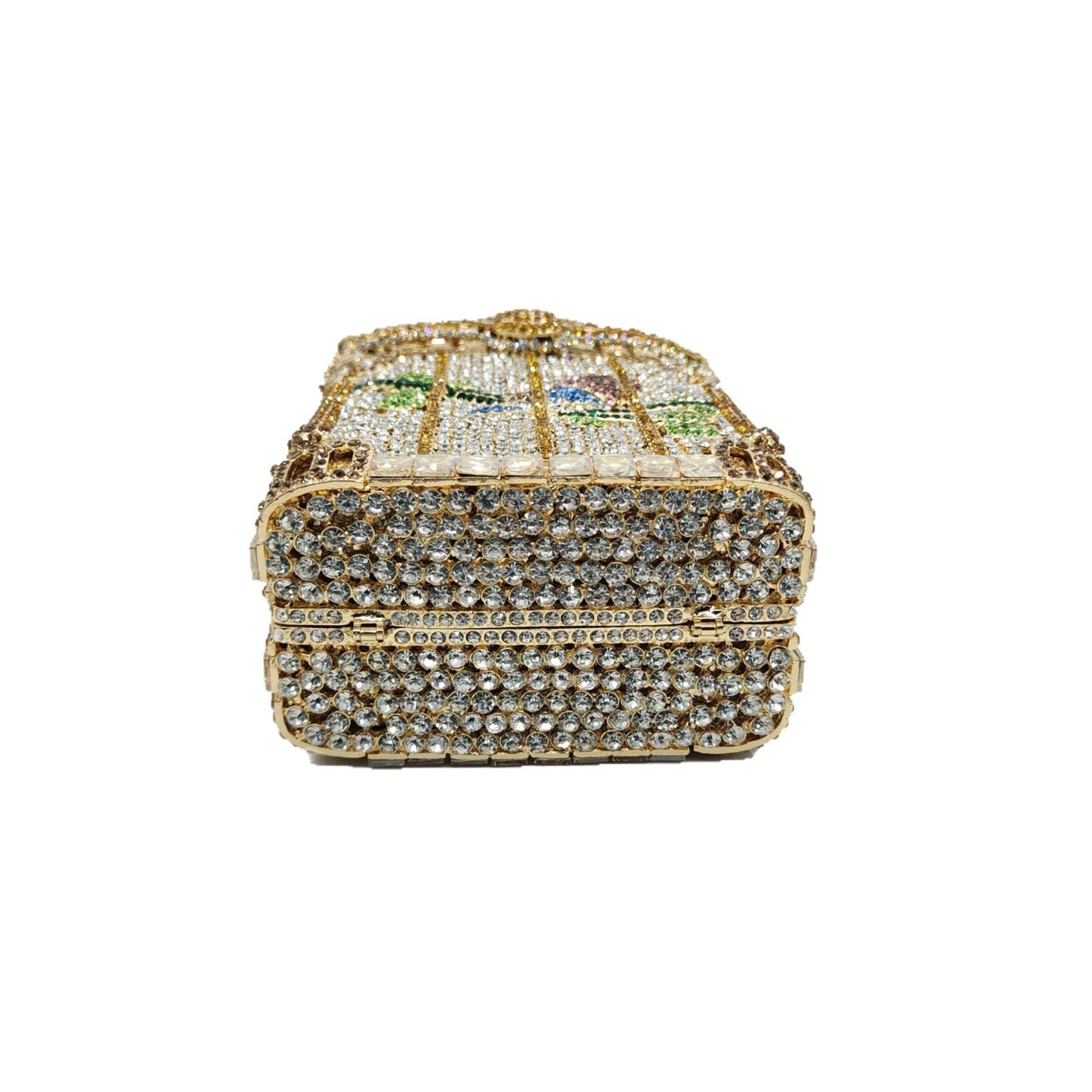 Cage Diamond Three-dimensional Pocket Banquet Full Dinner Bag