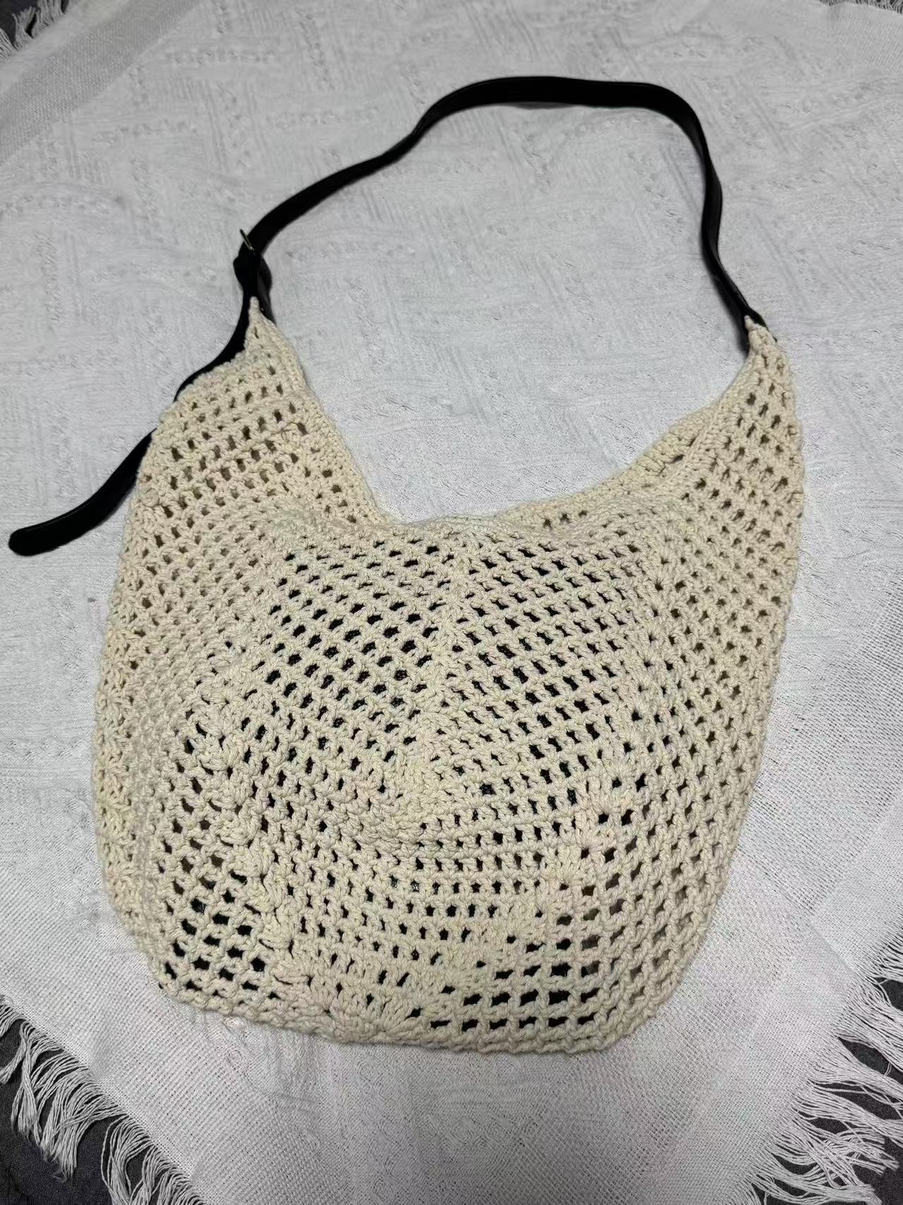 Women's Beach Vacation Large Capacity Woven Korean Bags