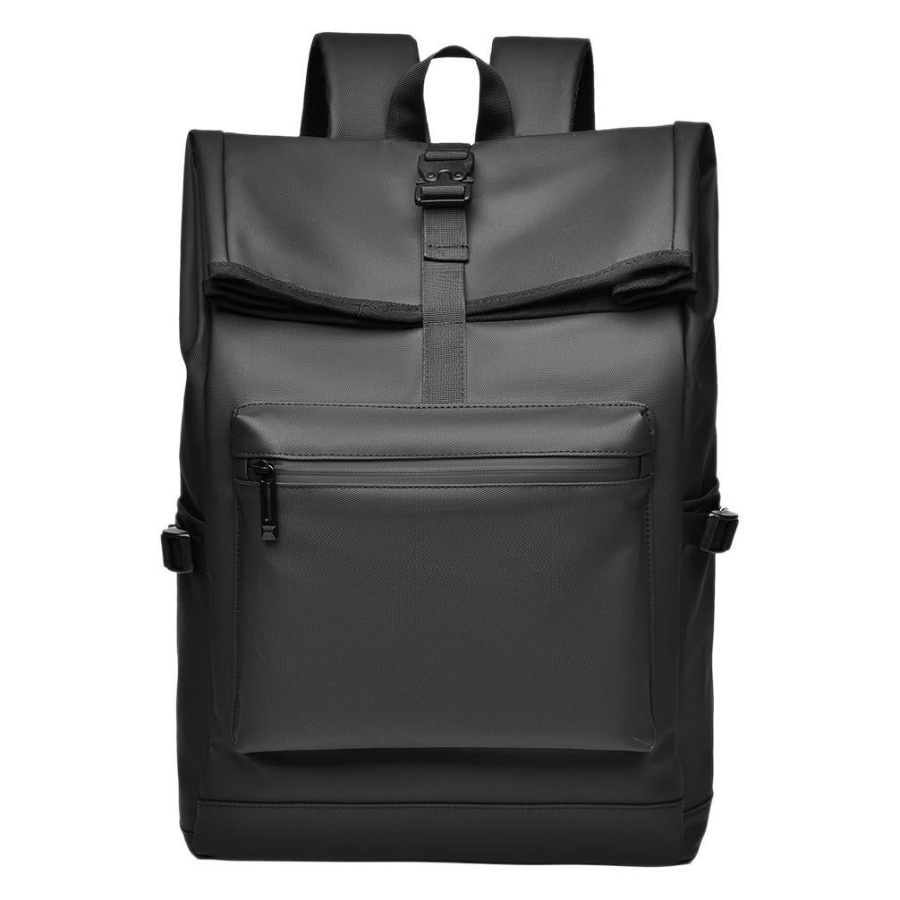 Men's Simple Trendy Cool Solid Color Computer Office Business Backpack