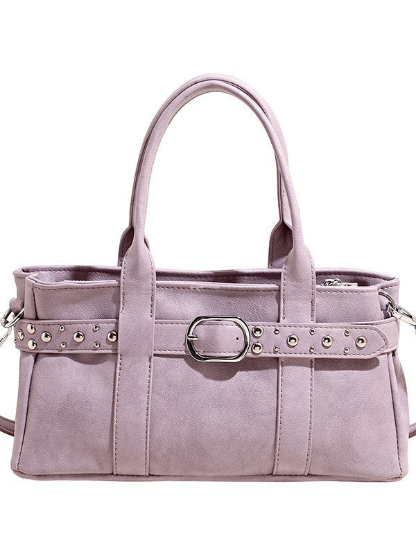 Women's Spring Fashion Decorative Rivets Commuter Large Capacity Women's Shoulder Bag