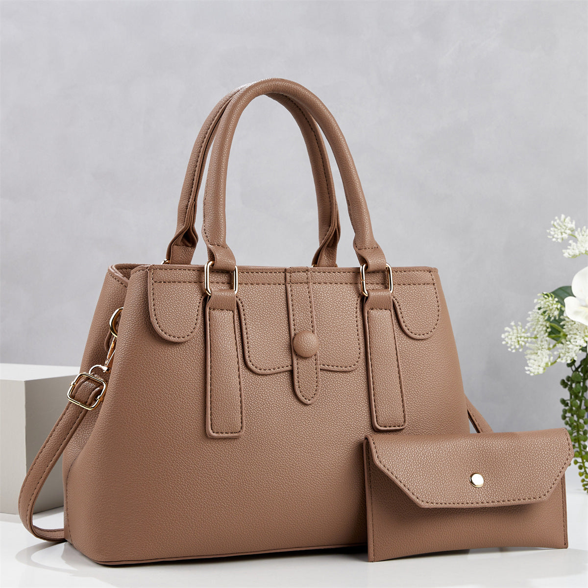 Women's Korean Texture Simple Temperament Commute Bags