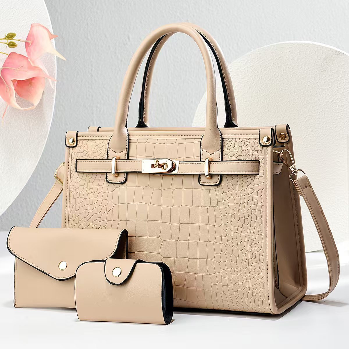 Crocodile Pattern Large Fashion Elegant Birthday Shoulder Bags