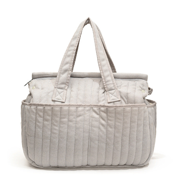 Women's Hand-held Fashion Zipper Stroller Pannier Diaper Mummy Bag