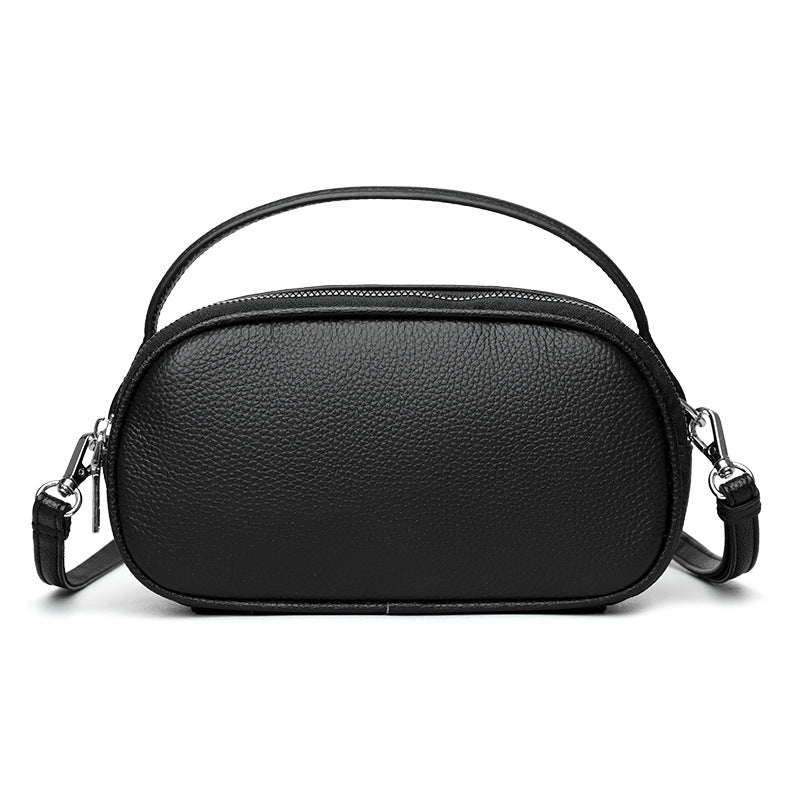 Women's Korean Style First Layer Cowhide Pouch Fashion Bags