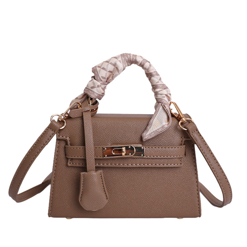 Large Capacity Lychee Pattern Kelly Commuter Fashion Bags