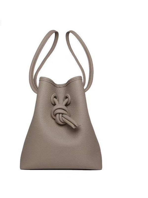 Comfortable Popular Trendy Women's Niche Cowhide Bucket Bags