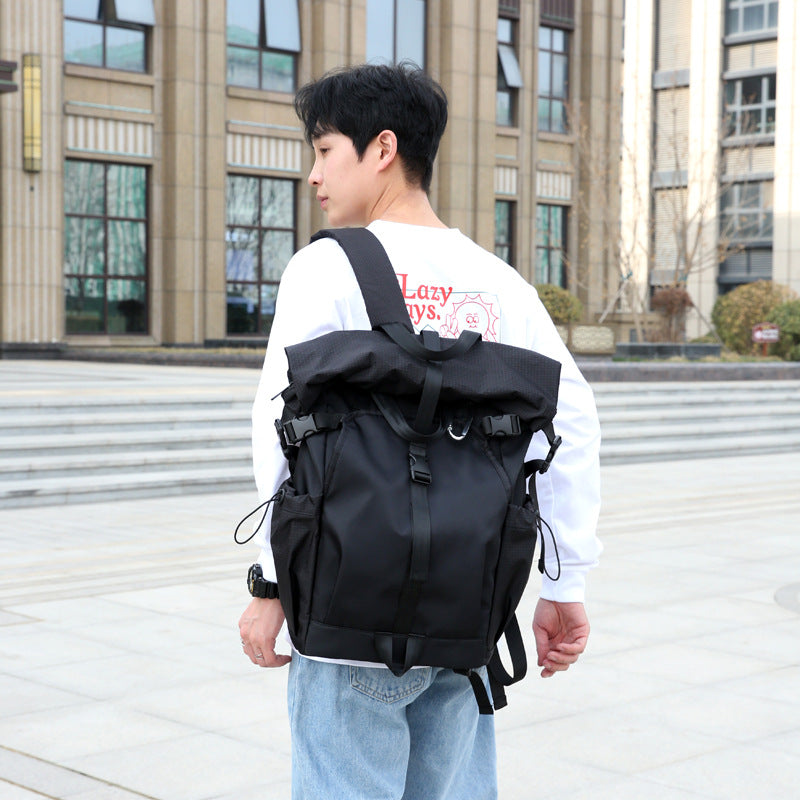 Mechanical Style Trendy On Foot Multifunctional Leisure Backpack