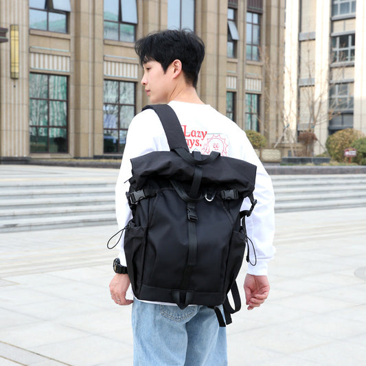 Mechanical Style Trendy On Foot Multifunctional Leisure Backpack