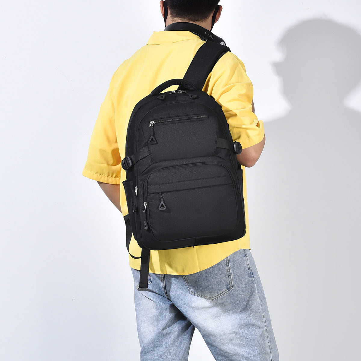 Women's & Men's Large Capacity Korean Medium Leisure College Student Schoolbag